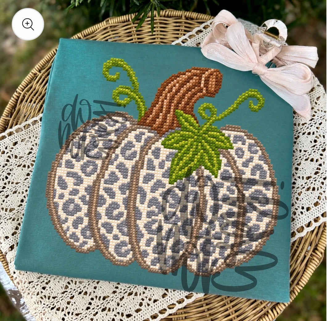 Faux Leopard Punpkin DTF Transfer