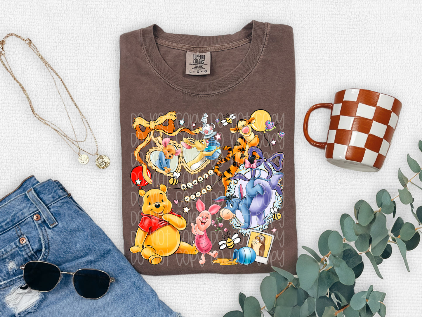 Pooh locket DTF Transfer