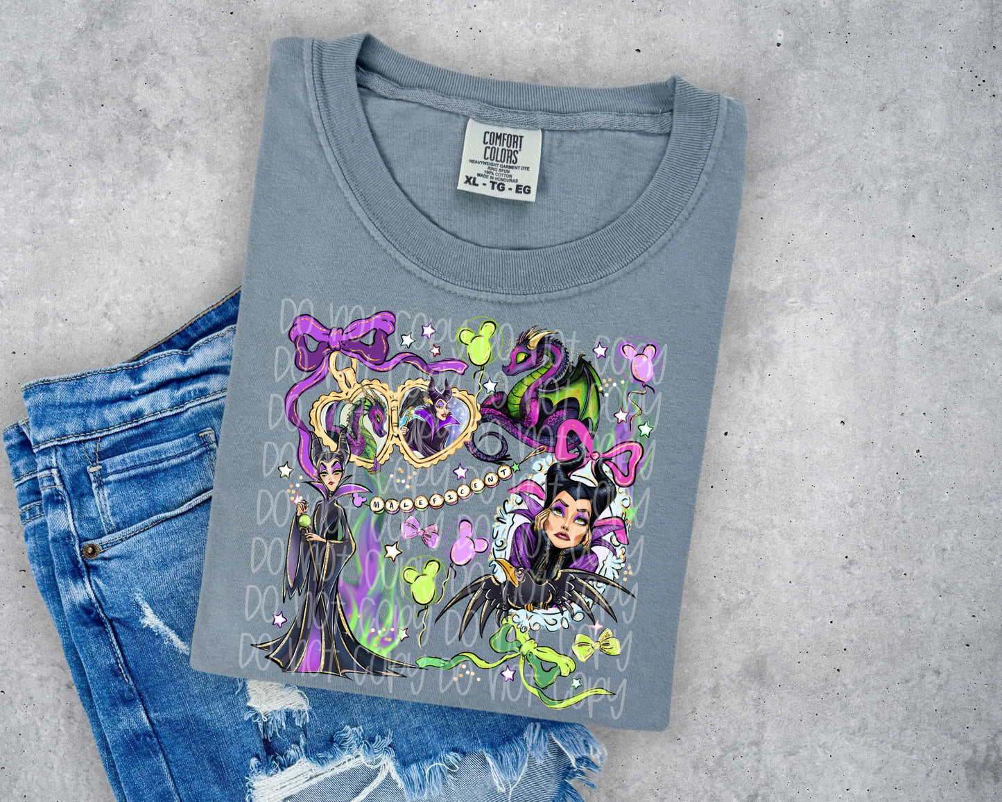 Maleficent locket DTF Transfer