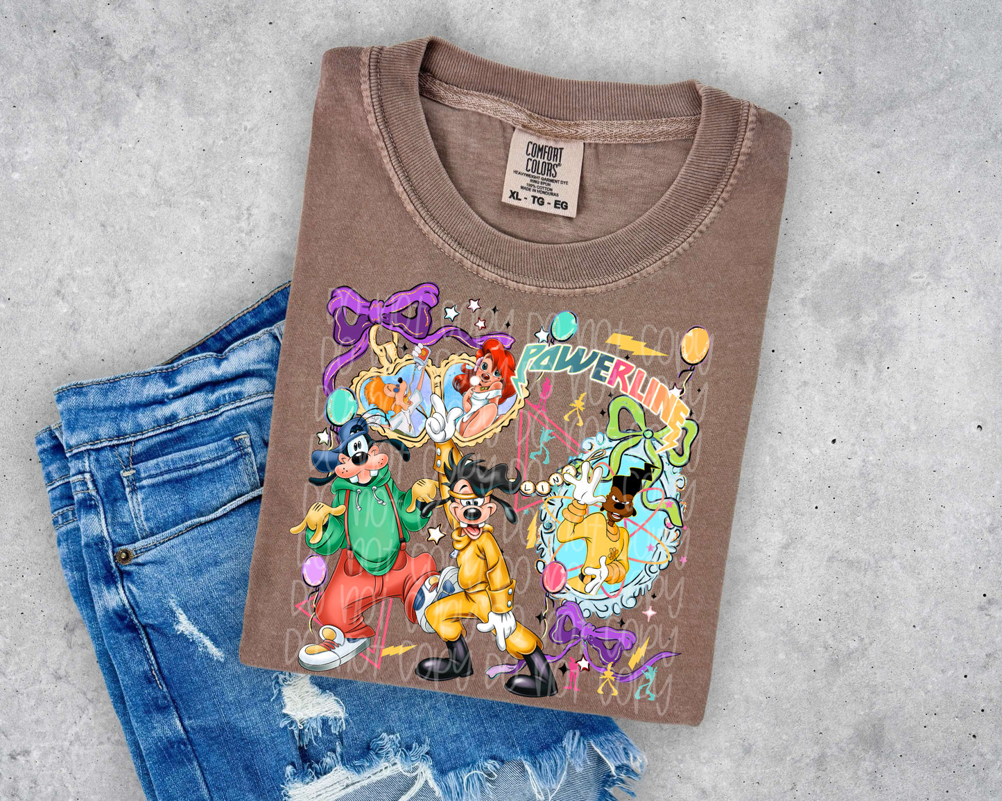 Goofy locket DTF Transfer