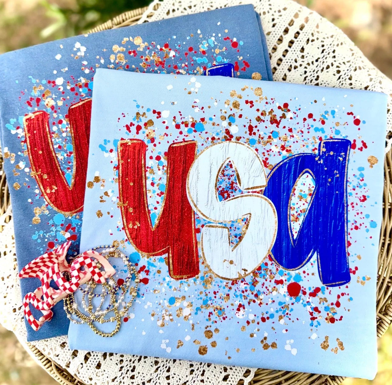 USA Confetti DTF Transfer