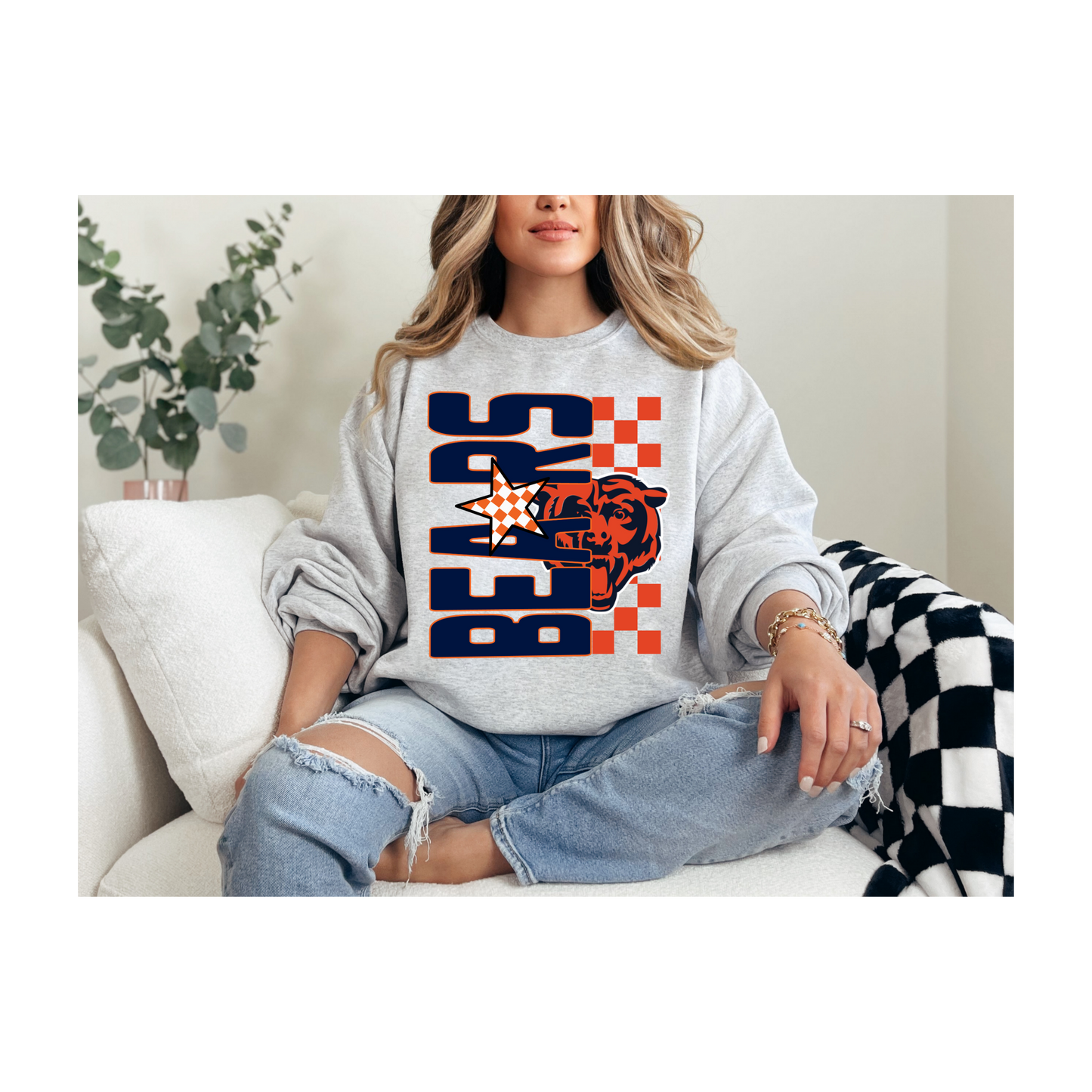 Checkered Bears DTF Transfer