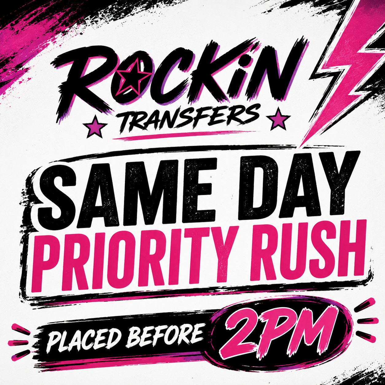 Same Day Priority Rush (Placed before 2pm)