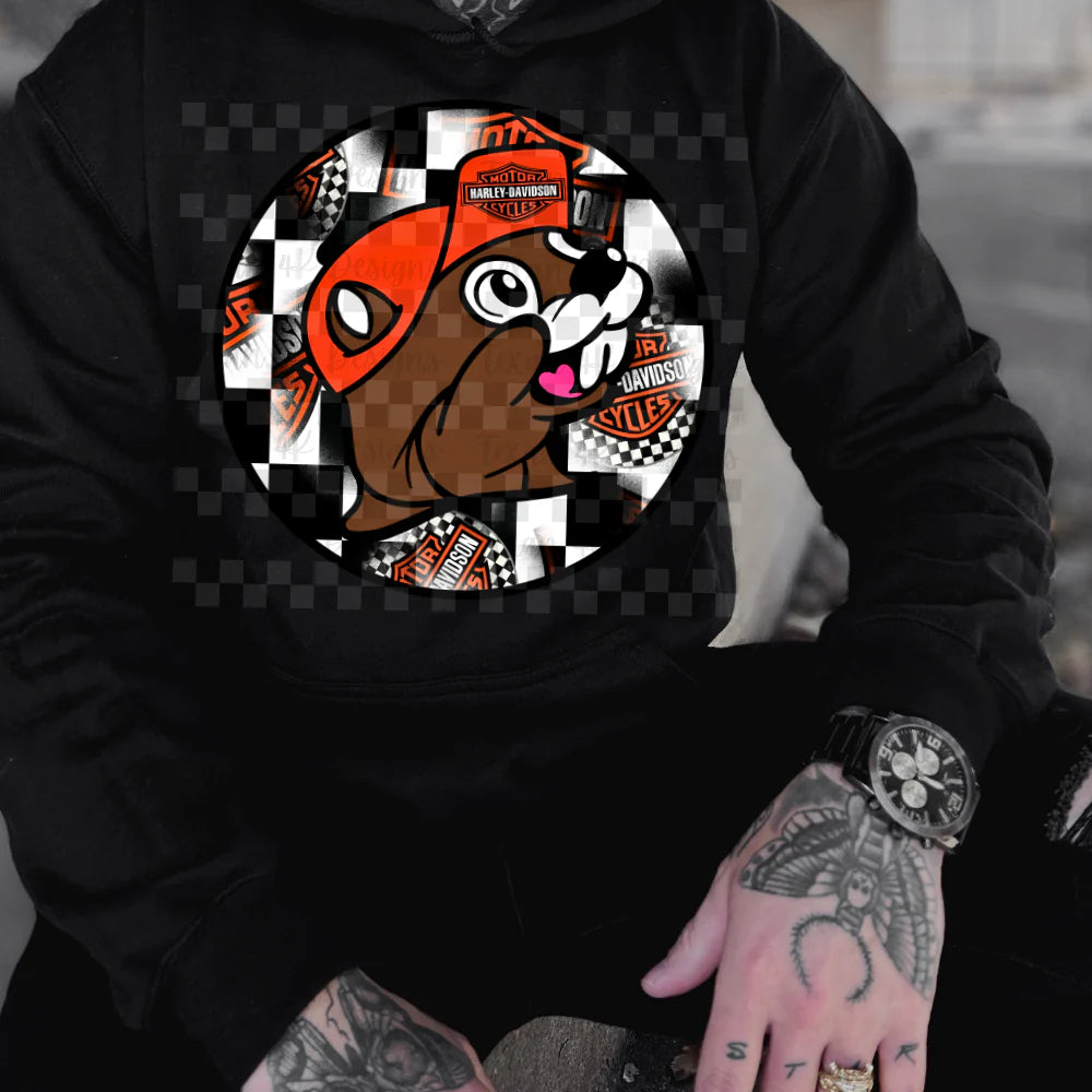 Harley Beaver DTF Transfer
