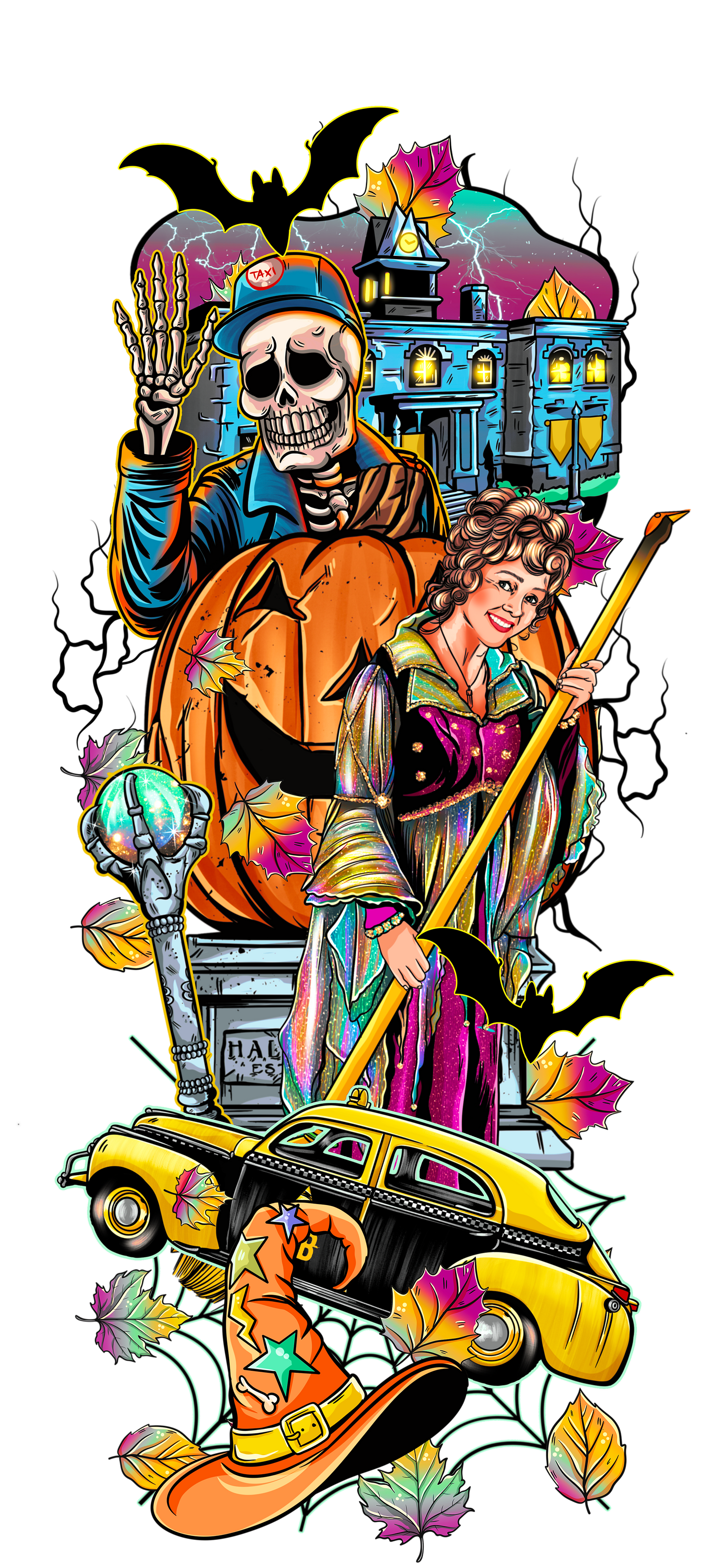 Halloweentown DTF Transfer SLEEVE