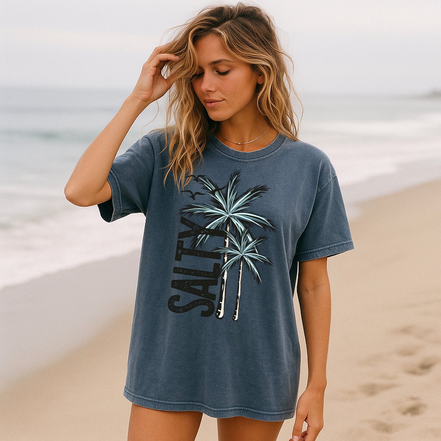 Salty Palm Tree DTF Transfer