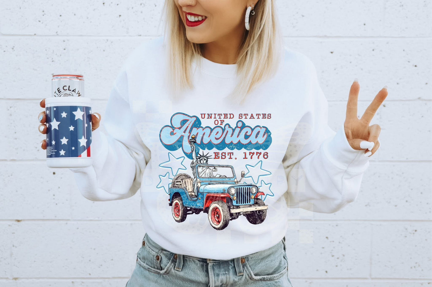 America EST 1776 DTF Transfer