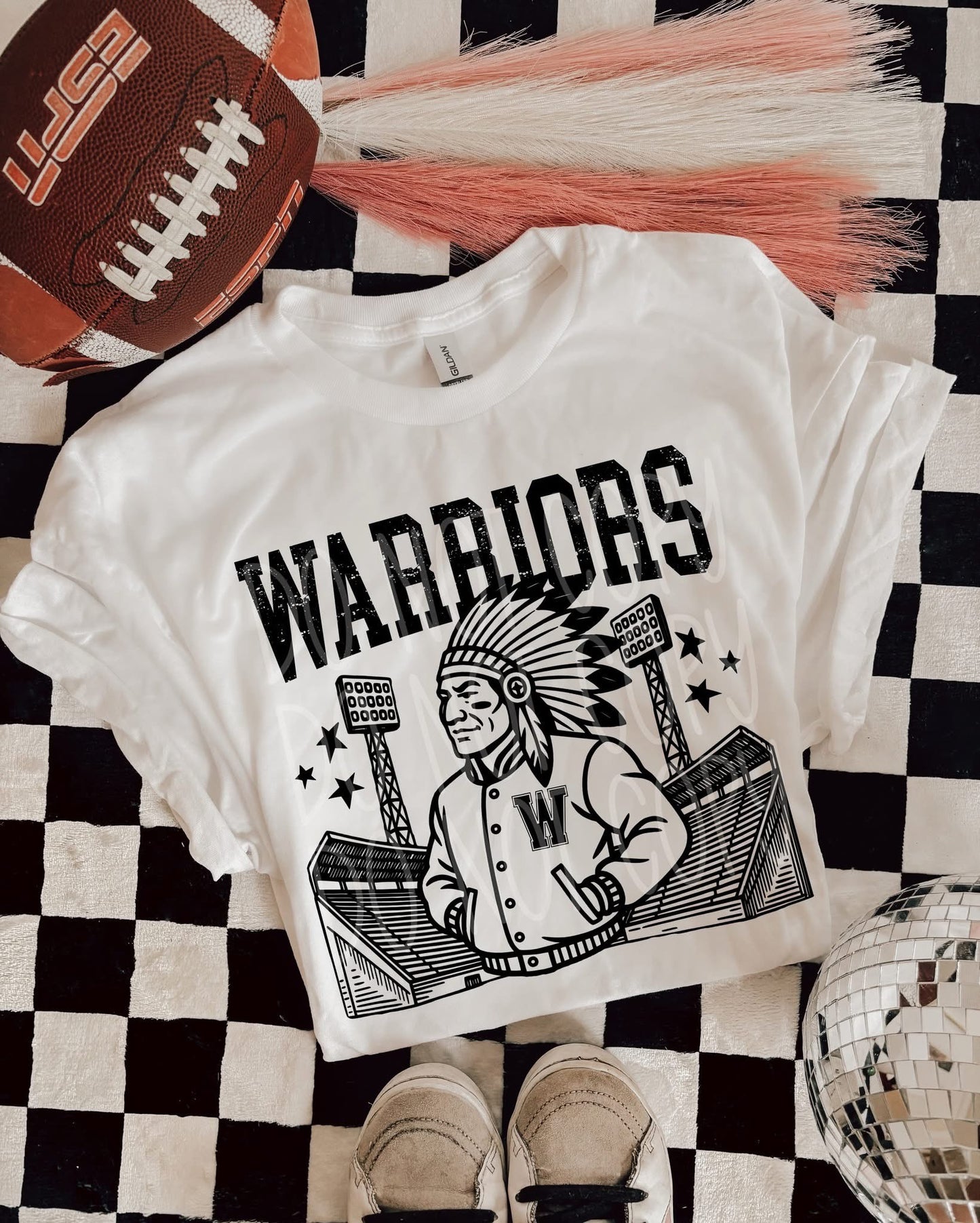 Warriors Letterman DTF Transfer