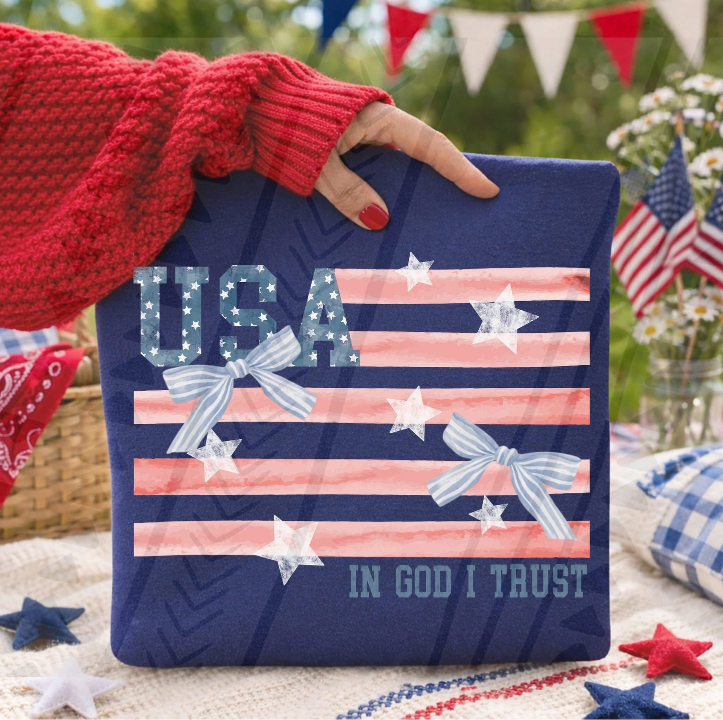 USA In God I Trust DTF Transfer