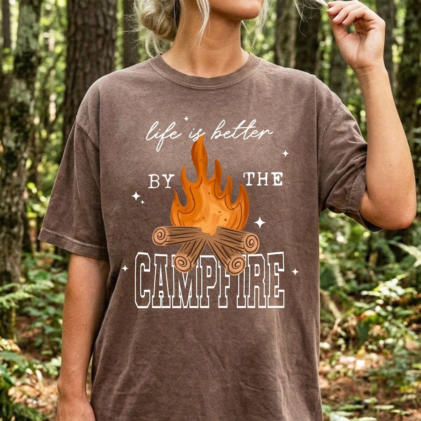 Life is better by the Campfire DTF Transfer