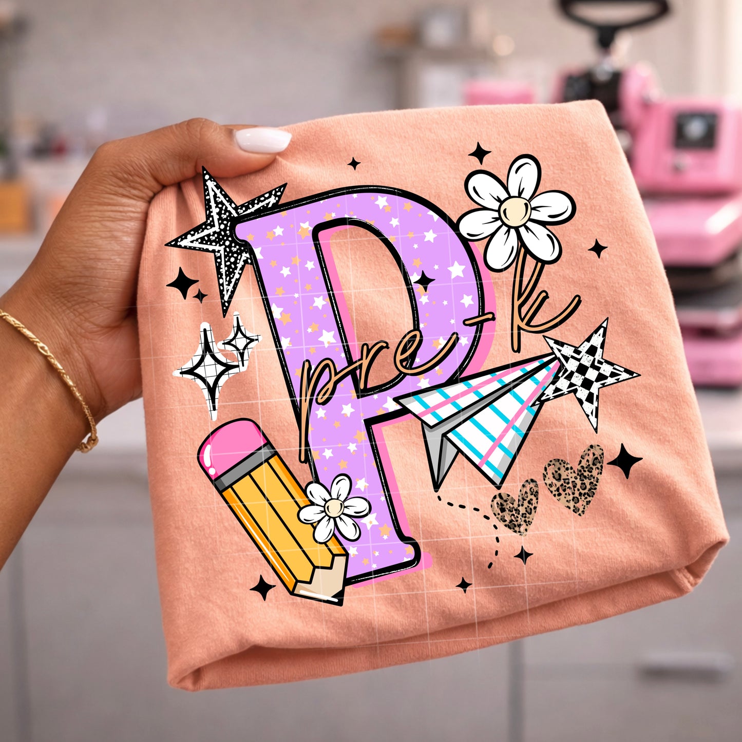 Pre-K Pink DTF Transfer