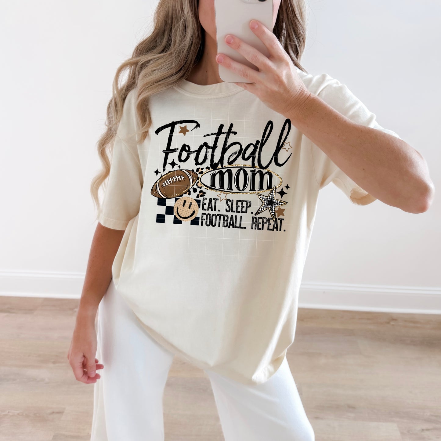 Football Mom (Eat. Sleep. Football. Repeat.) DTF Transfer