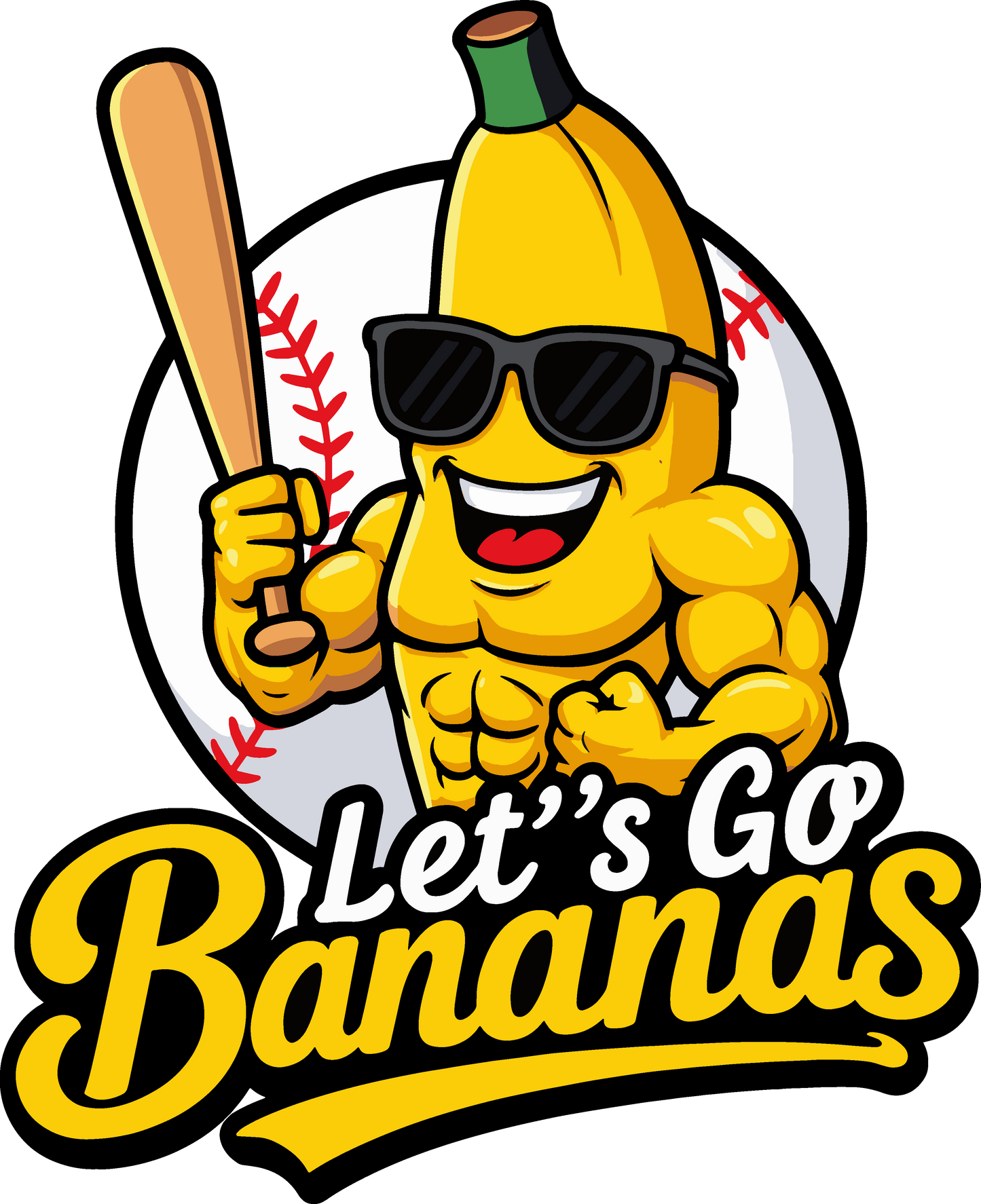 Let's Go Bananas Muscles DTF Transfer