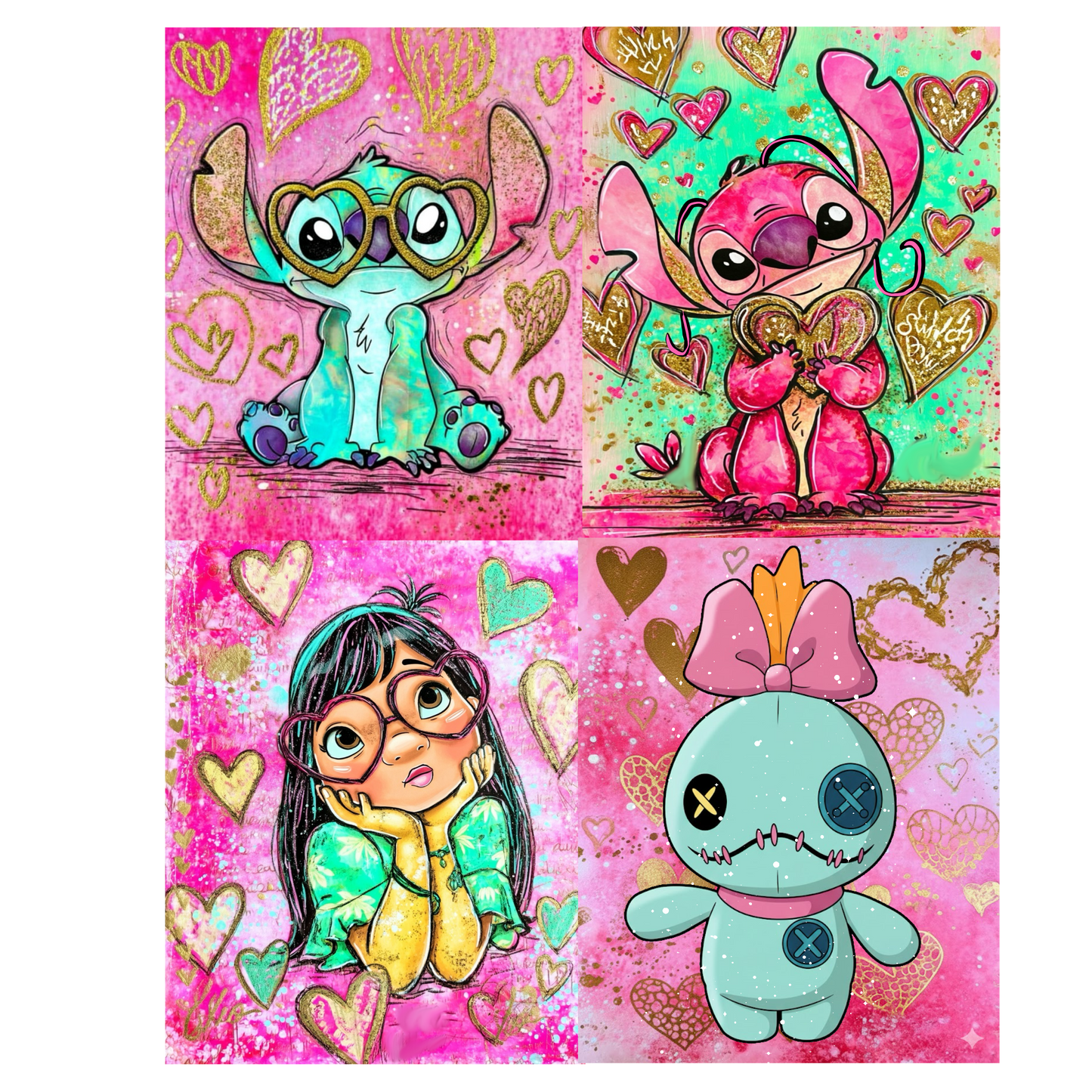 Stitch Valentine DTF Transfer