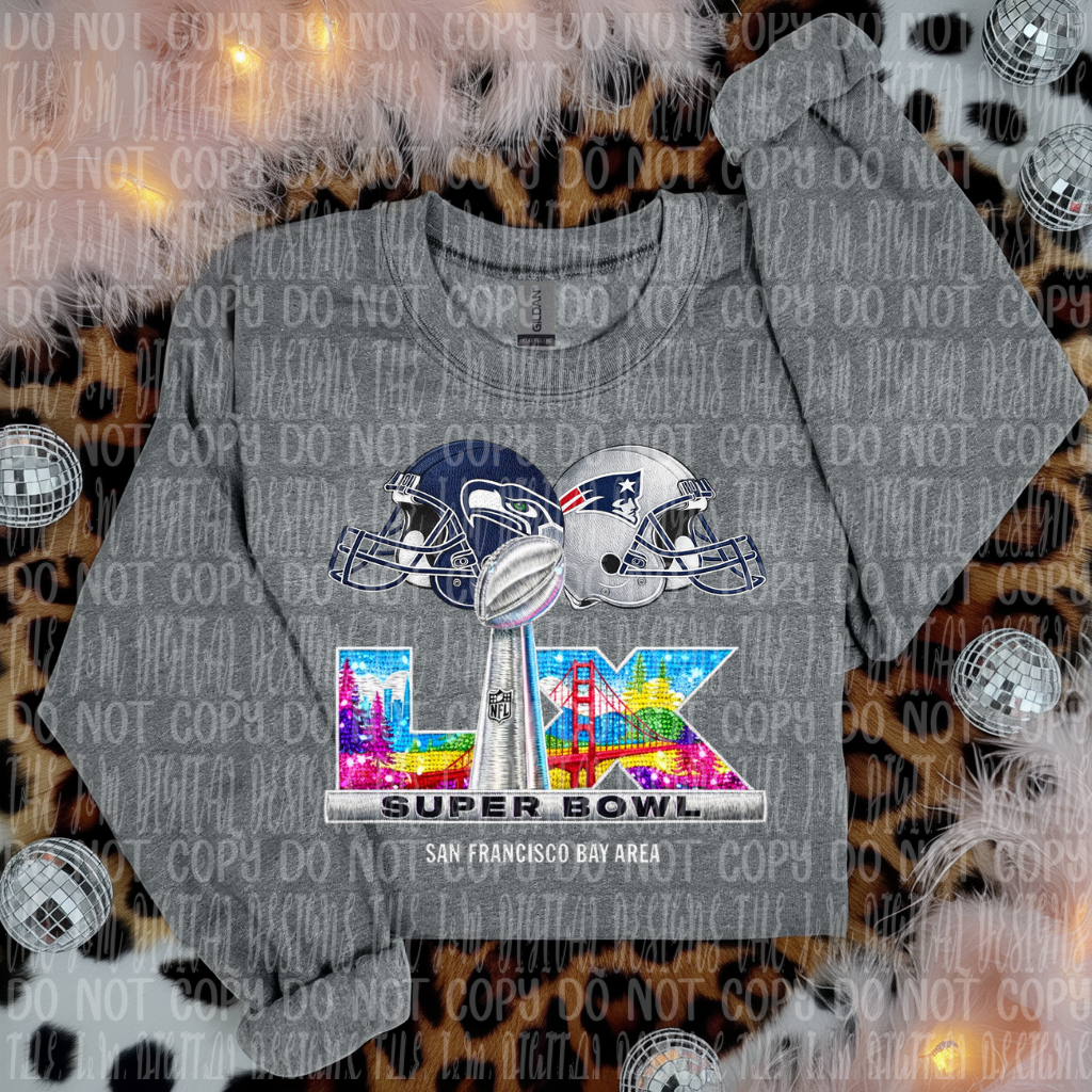 Super Bowl San Fran DTF Transfer