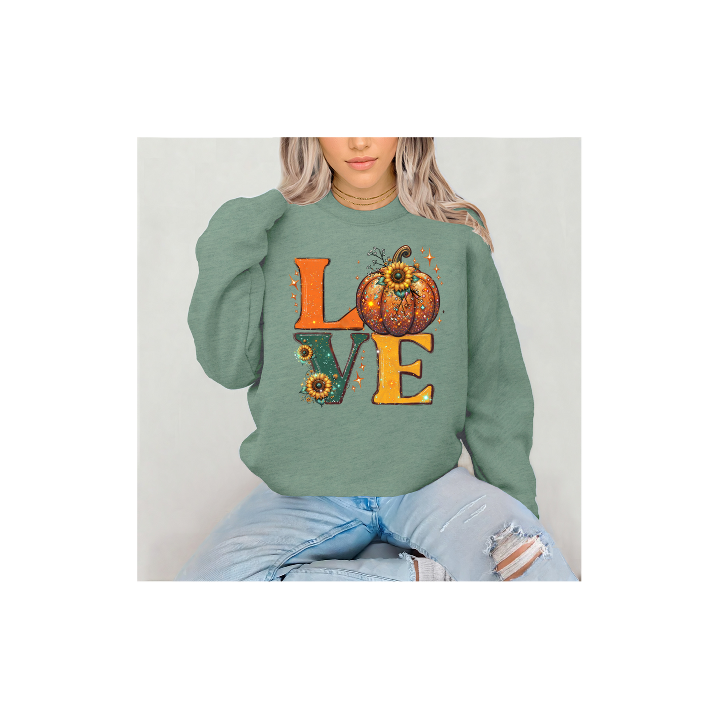 LOVE Pumpkin DTF Transfer