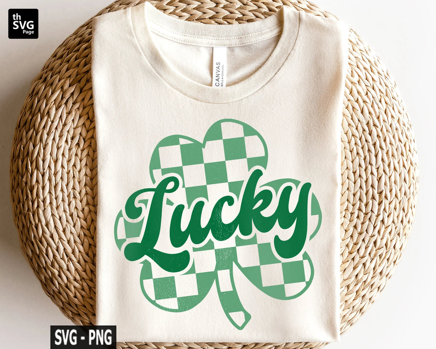 Lucky Checkered Clover DTF Transfer