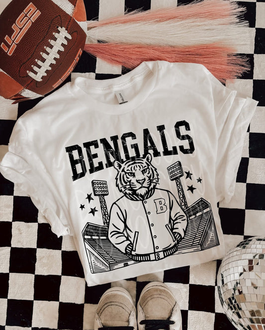 Bengals Letterman DTF Transfer