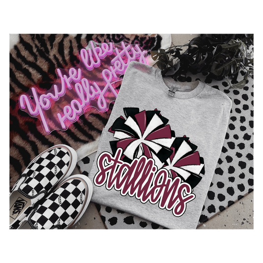 Stallions Poms DTF Transfer