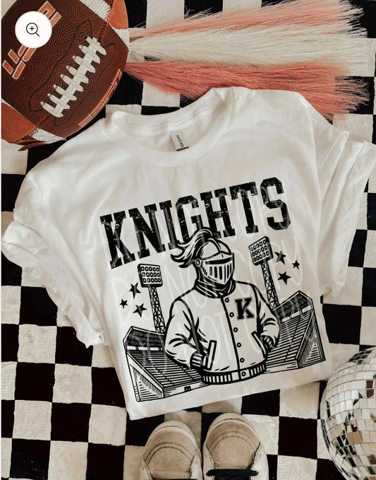 Knights Letterman DTF Transfer