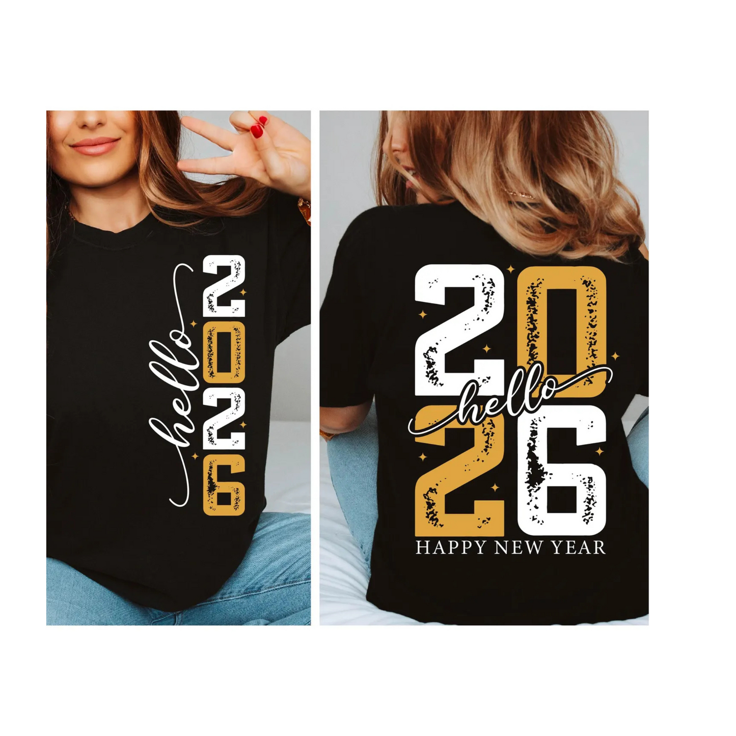 HELLO 2026 DTF Transfer BACK ONLY