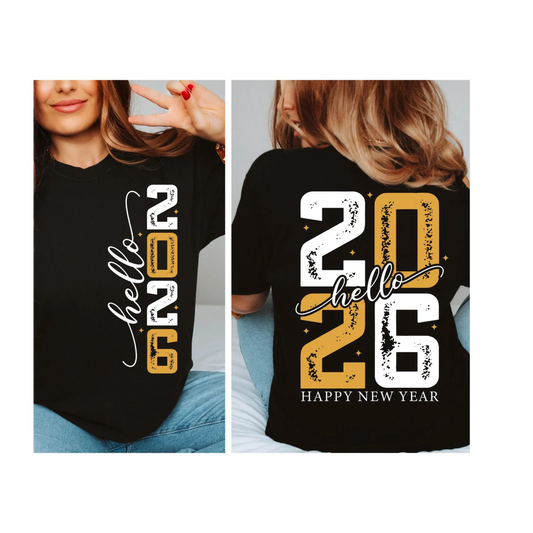 HELLO 2026 DTF Transfer BACK ONLY