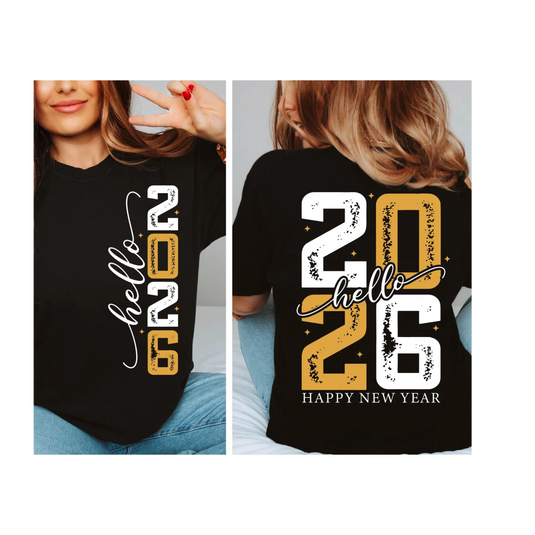 HELLO 2026 DTF Transfer BACK ONLY