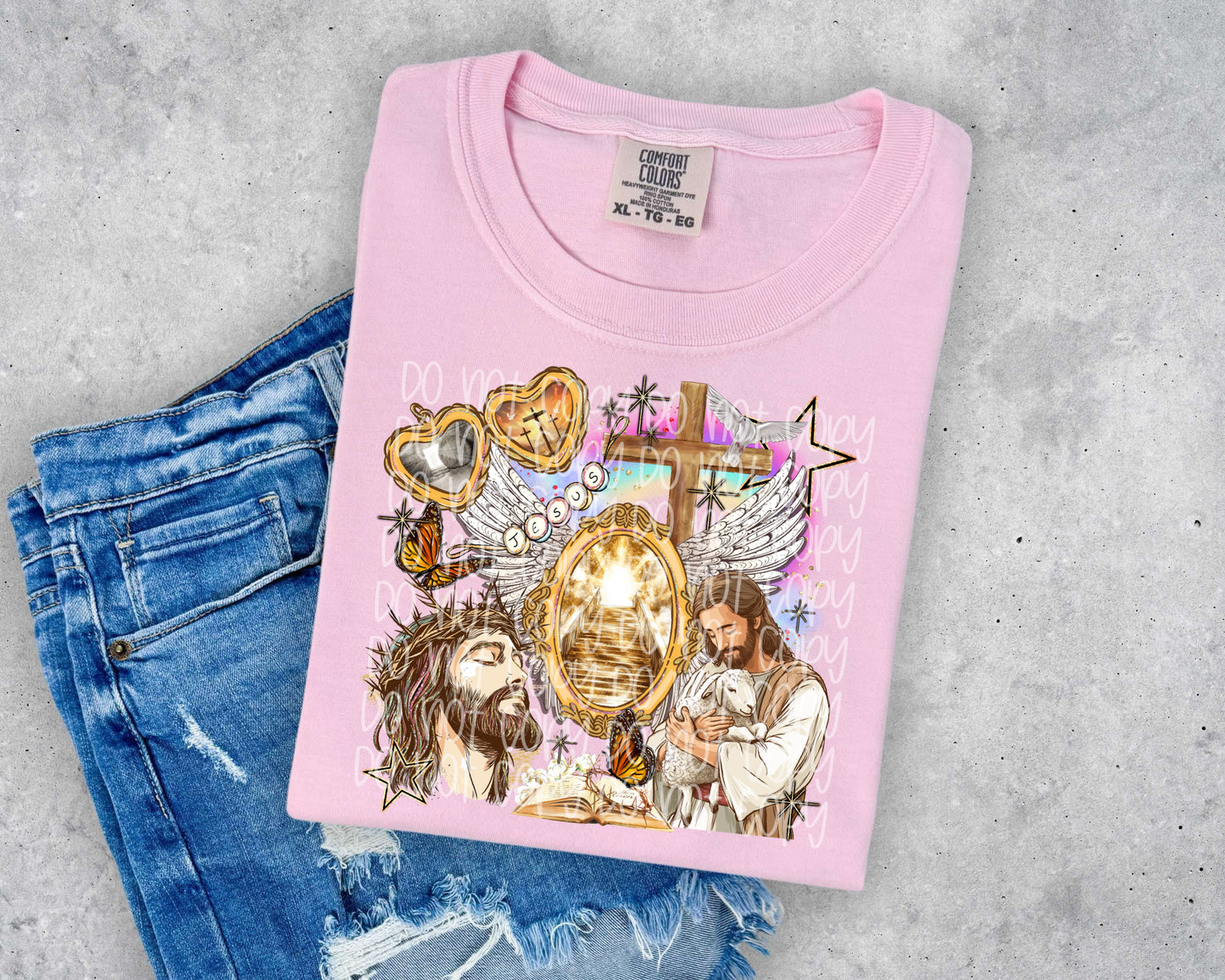Jesus locket DTF Transfer