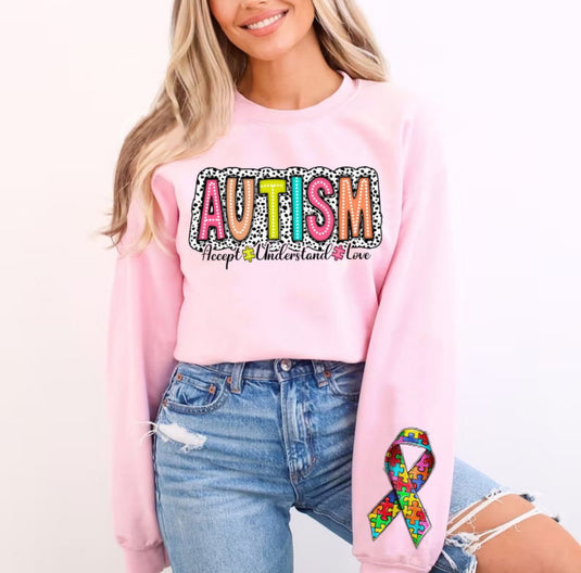 Autism Dots DTF Transfer and Sleeve