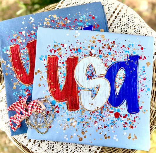 USA Confetti DTF Transfer