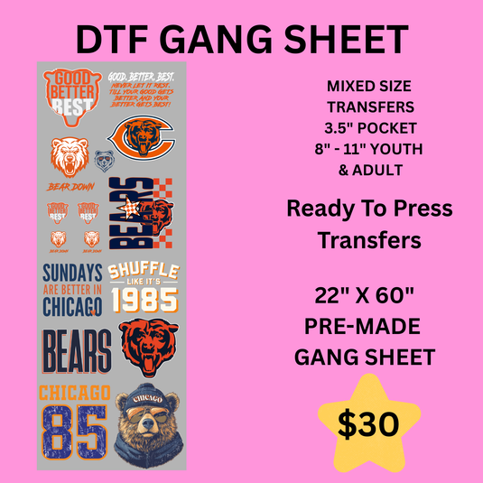 PRE-MADE GANG SHEET 60