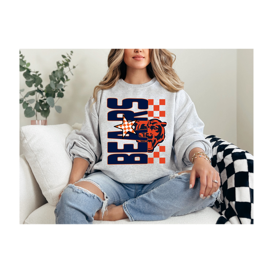 Checkered Bears DTF Transfer