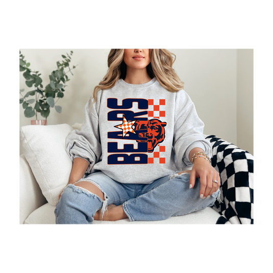 Checkered Bears DTF Transfer