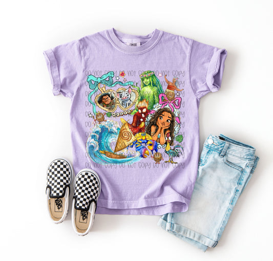 Moana locket DTF Transfer