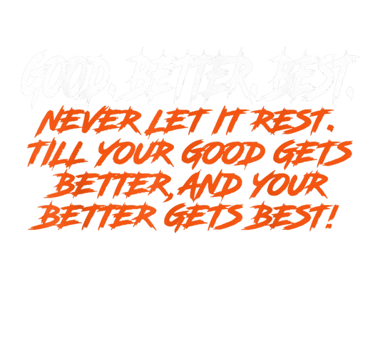 NEVER LET IT REST DTF Transfer