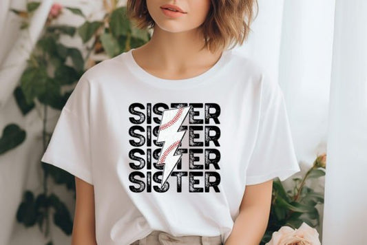 Baseball Sister DTF Transfer