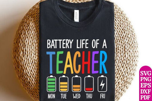 Battery Life of a Teacher DTF Transfer