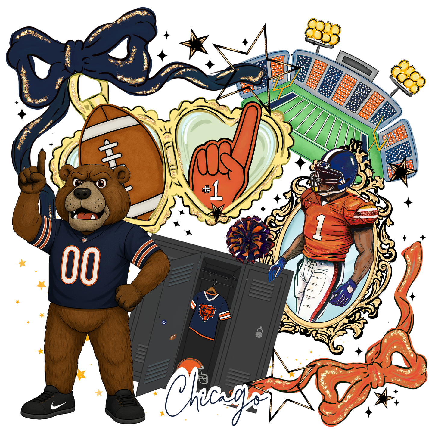 BEARS LOCKET DTF Transfer
