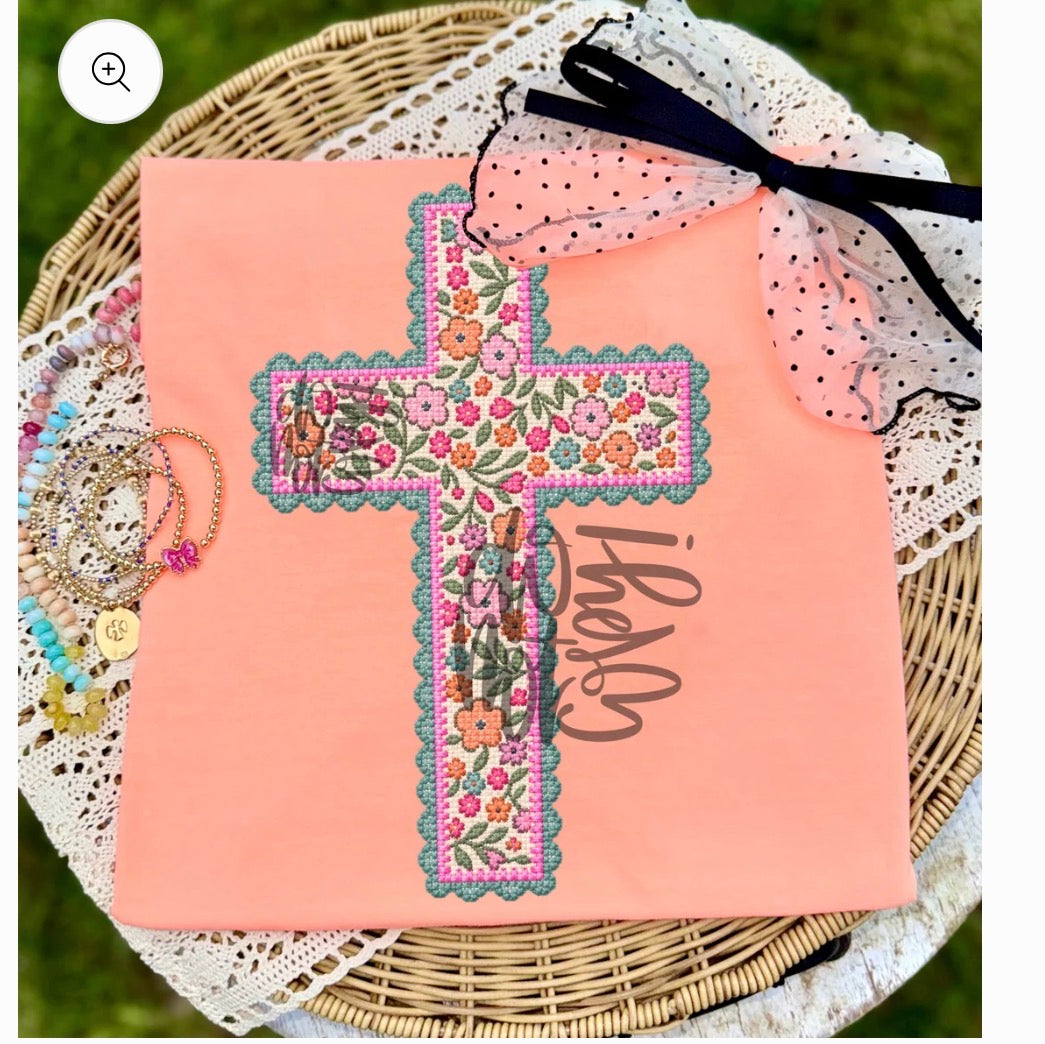Faux Cross DTF Transfer