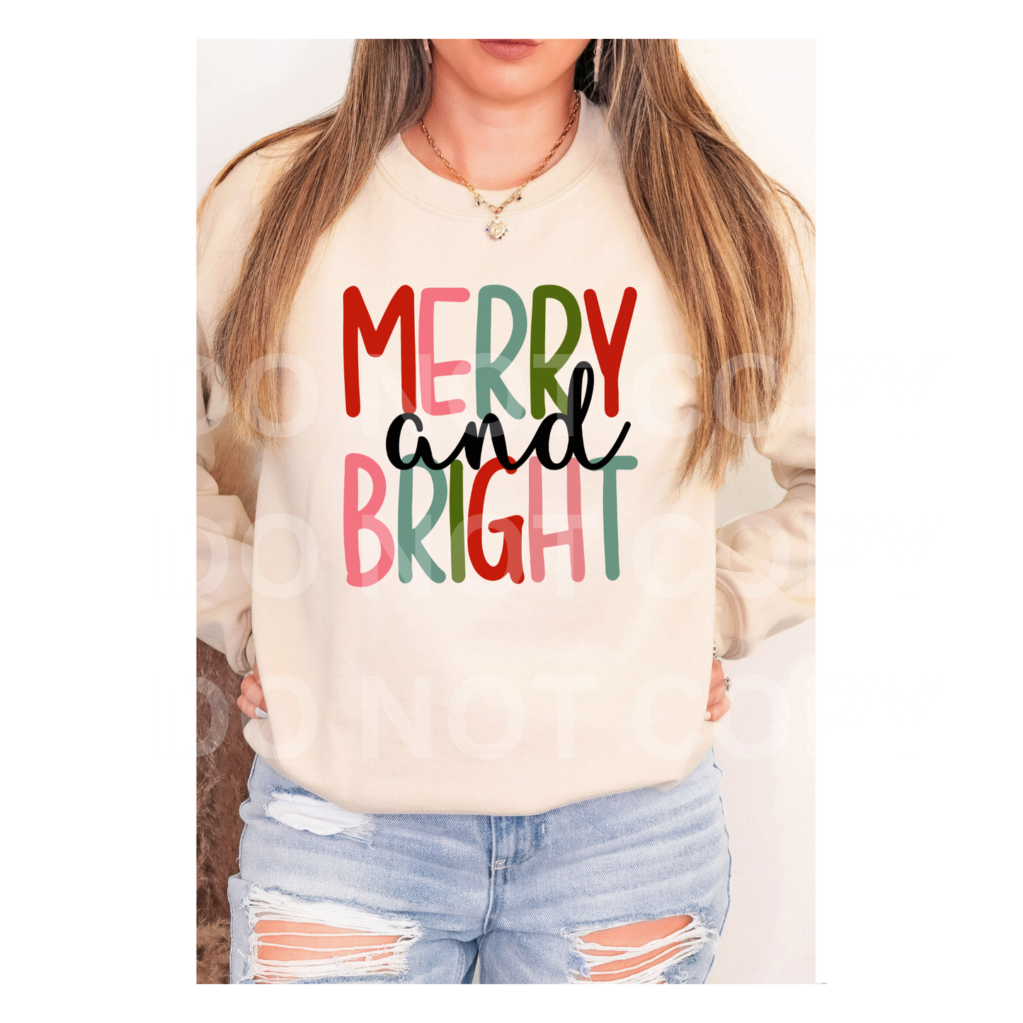 Merry and Bright - DTF TRANSFER