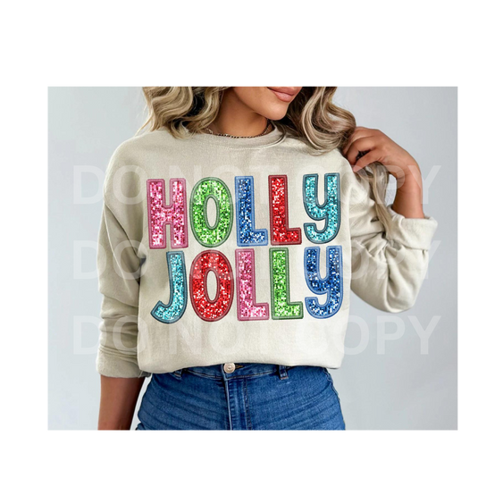 Holly Jolly - DTF TRANSFER
