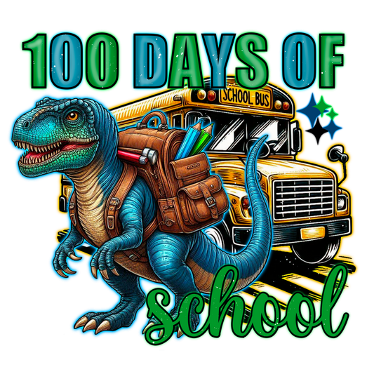 100 Dinosaurs DTF Transfer