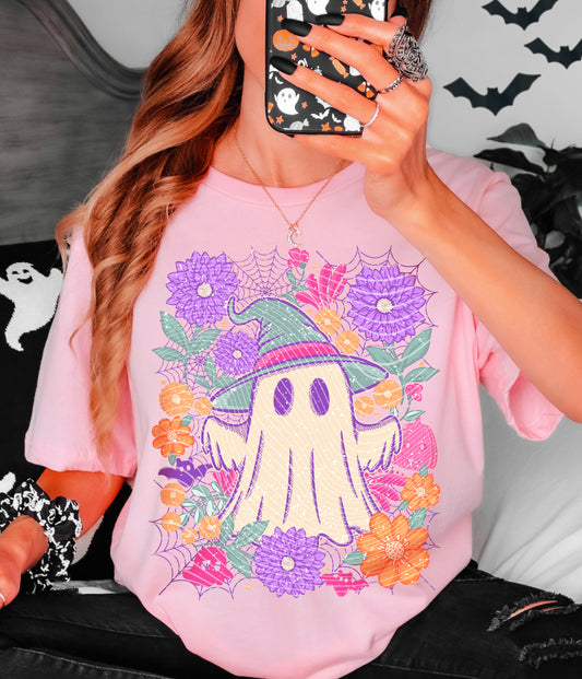 Floral Ghost DTF Transfer