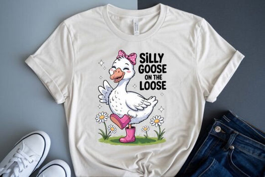 Funny Silly Goose DTF Transfer