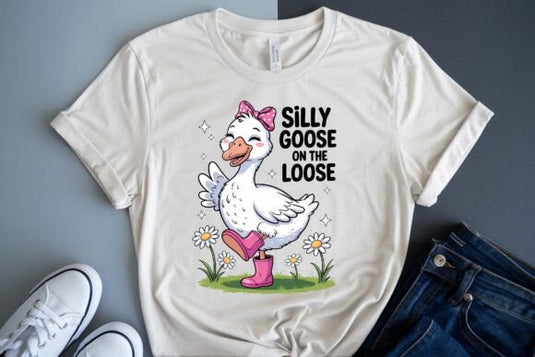 Funny Silly Goose DTF Transfer
