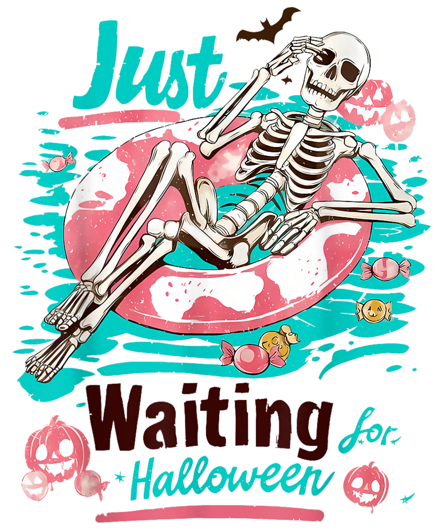 Just Waiting for Halloween DTF Transfer