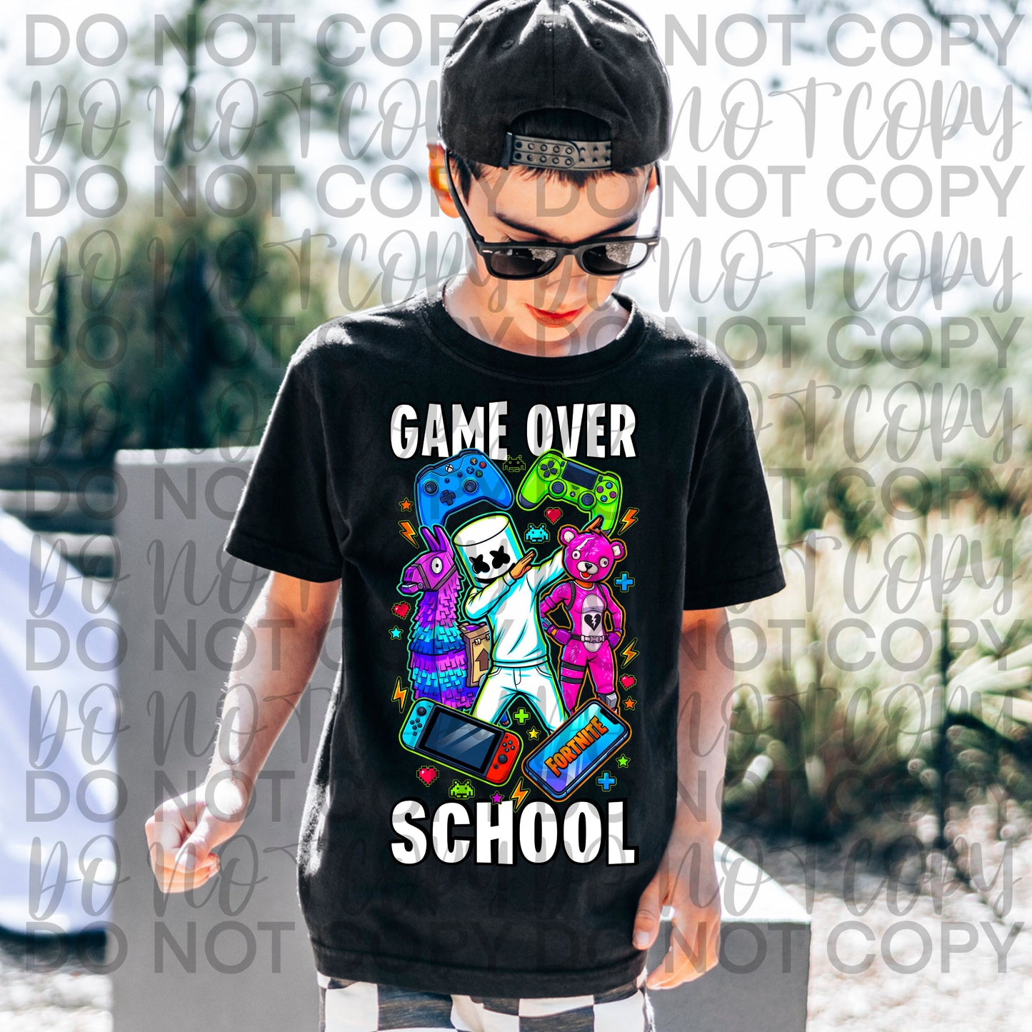 Game Over Fortnite DTF Transfer