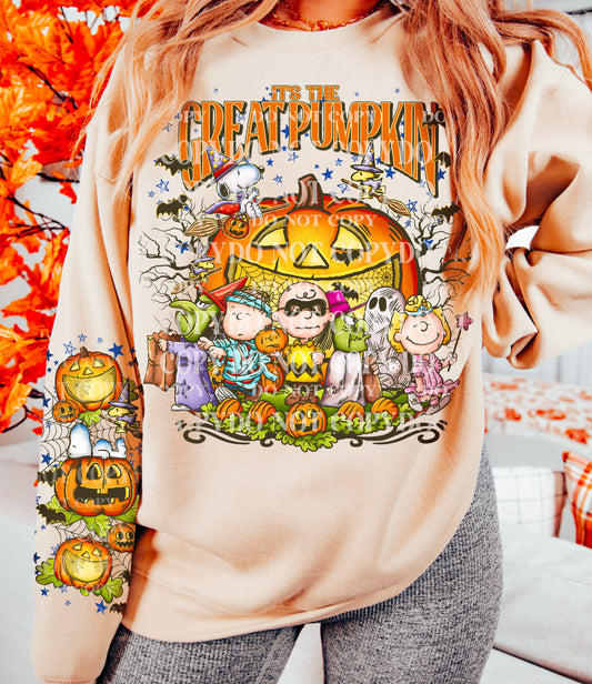 Charlie Pumpkin DTF Transfer SLEEVE ONLY