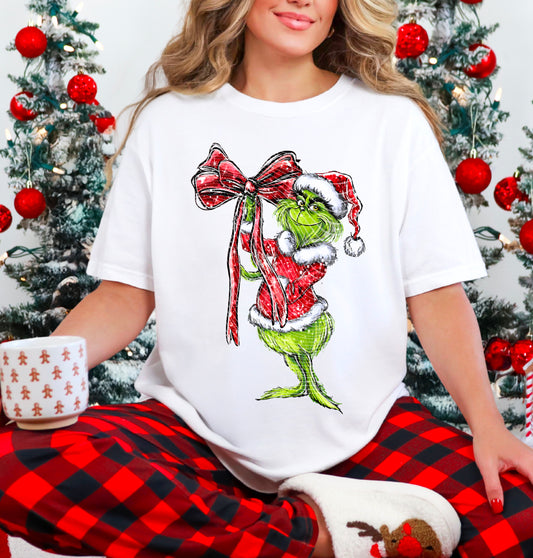 Green Guy Bow DTF Transfer