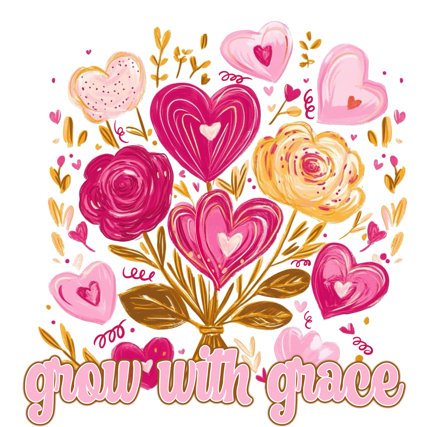 Grow With Grace DTF Transfer